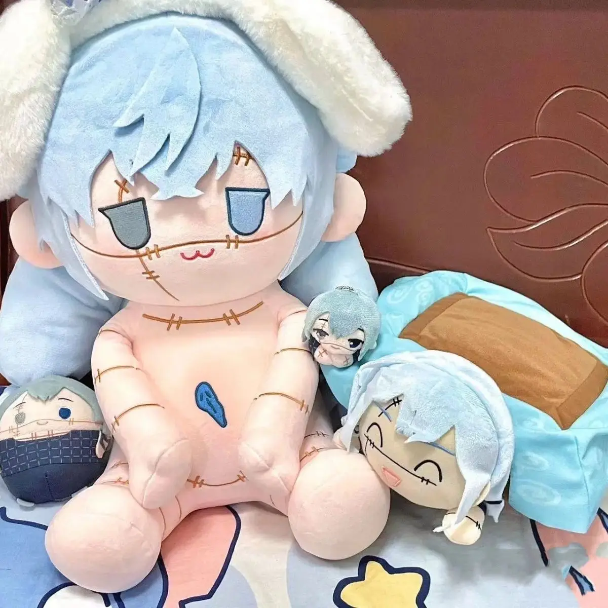 

40cm Anime Attribute Mahito Cosplay Plush Stuffed Doll Pillow Dress up Toy Sitting Position Plushie Pillow Figure Xmas Gift