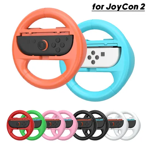 Switch2 JoyCon-2 게임 패드 용 레이싱 스티어링 휠, NS2 레이싱 게임용 2PCS NS2 JoyCon2 컨트롤러 홀더 케이스