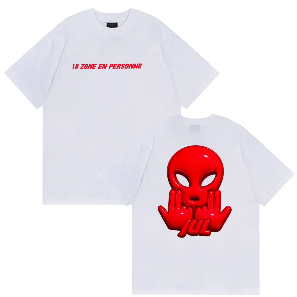 JUL La Zone En Personne 2026 Fans Gift Shirt Men Women Harajuku Vintage Fashion T-shirts Summer Oversized Hip Hop Cotton T-shirt