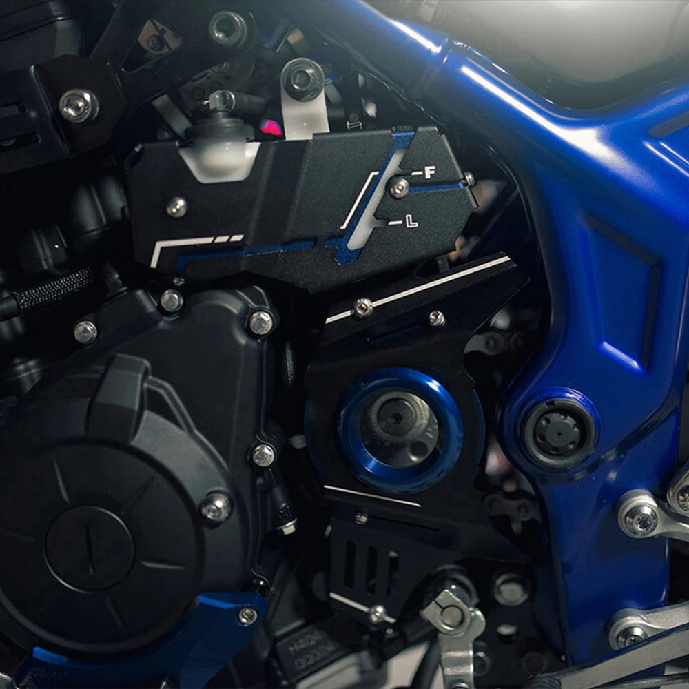 يناسب لياماها MT25 MT03 MT-25 MT-03 2015-2023 2022 YZF R25 R3 دراجة نارية الجبهة غطاء ضرس سلسلة الحرس محرك رمح