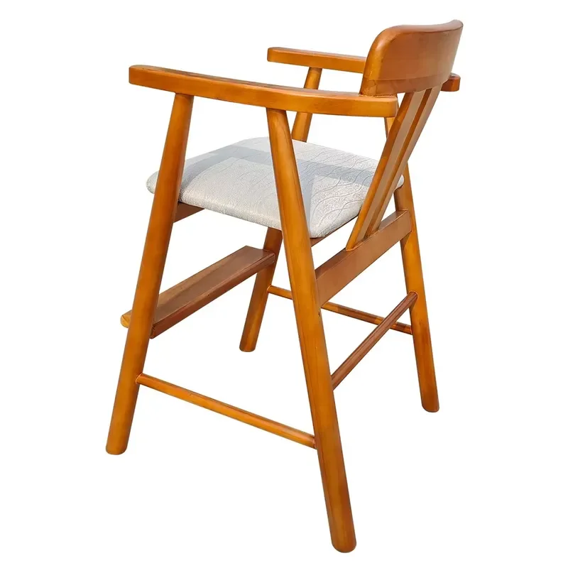Solid Beech Wood Dining Chair Modern Minimalist Kitchen Seat Durable Scratch Resistant Finish Comfortable Ergonomic Design