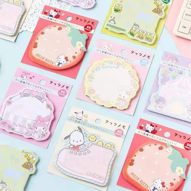 

Sanrio Melody HelloKitty Cute Cartoon Creative Note Pad High Face Post-it Office Stationery Supplies Children Love Gifts