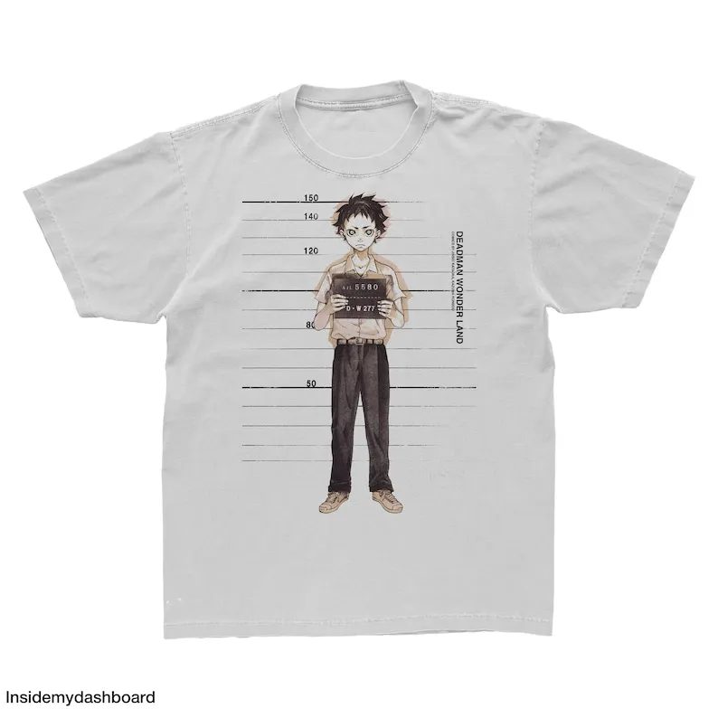 Deadman Wonderland Mugshot T-Shirt, Deadman Wonderland Graphic Anime T-Shirt