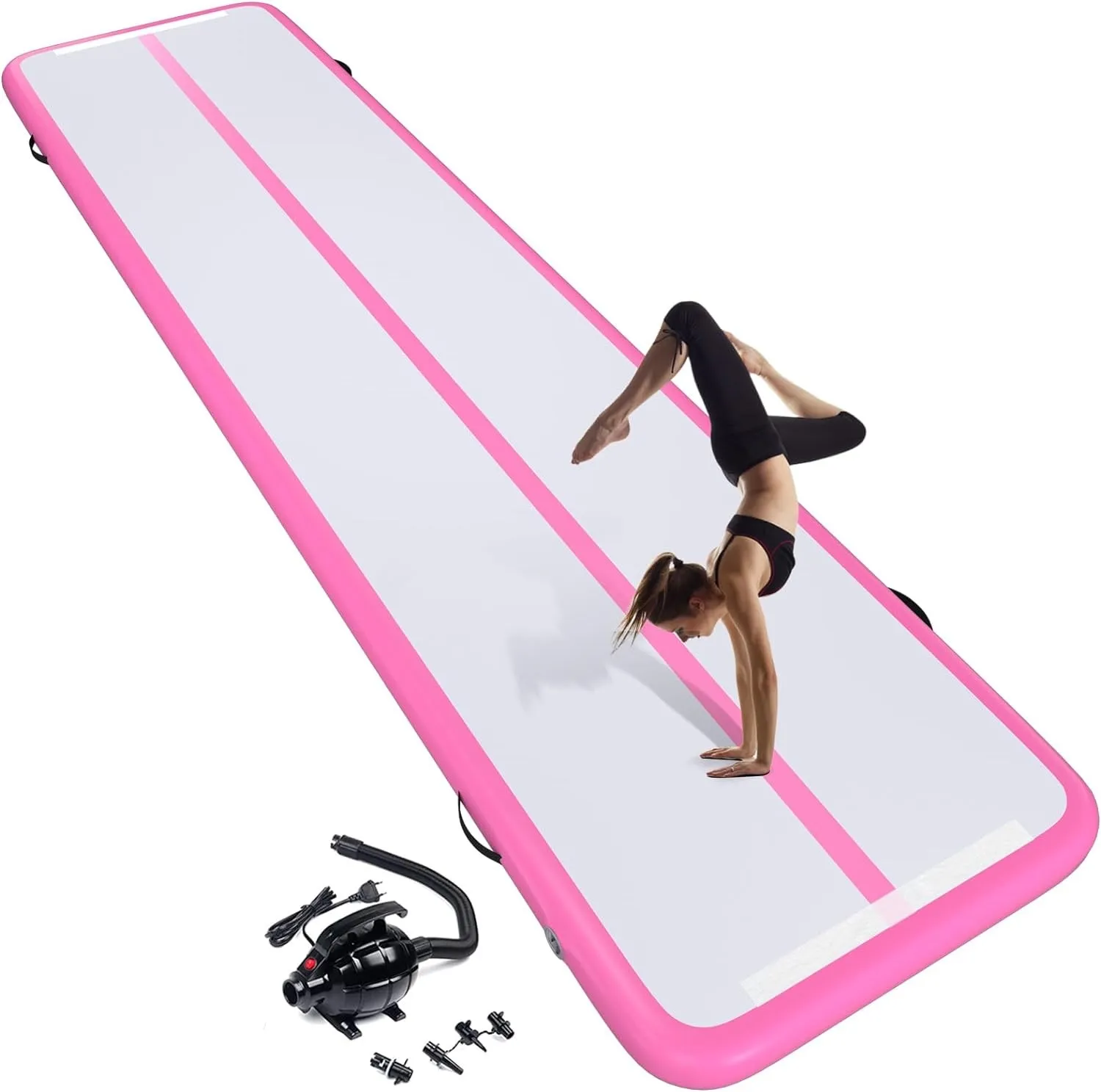 Inflatable Air track 10*1*0.2m/32ft Inflatable Gymnastics Tumbling Training Mats Air Track with Electric Air Pump for Acrobatics