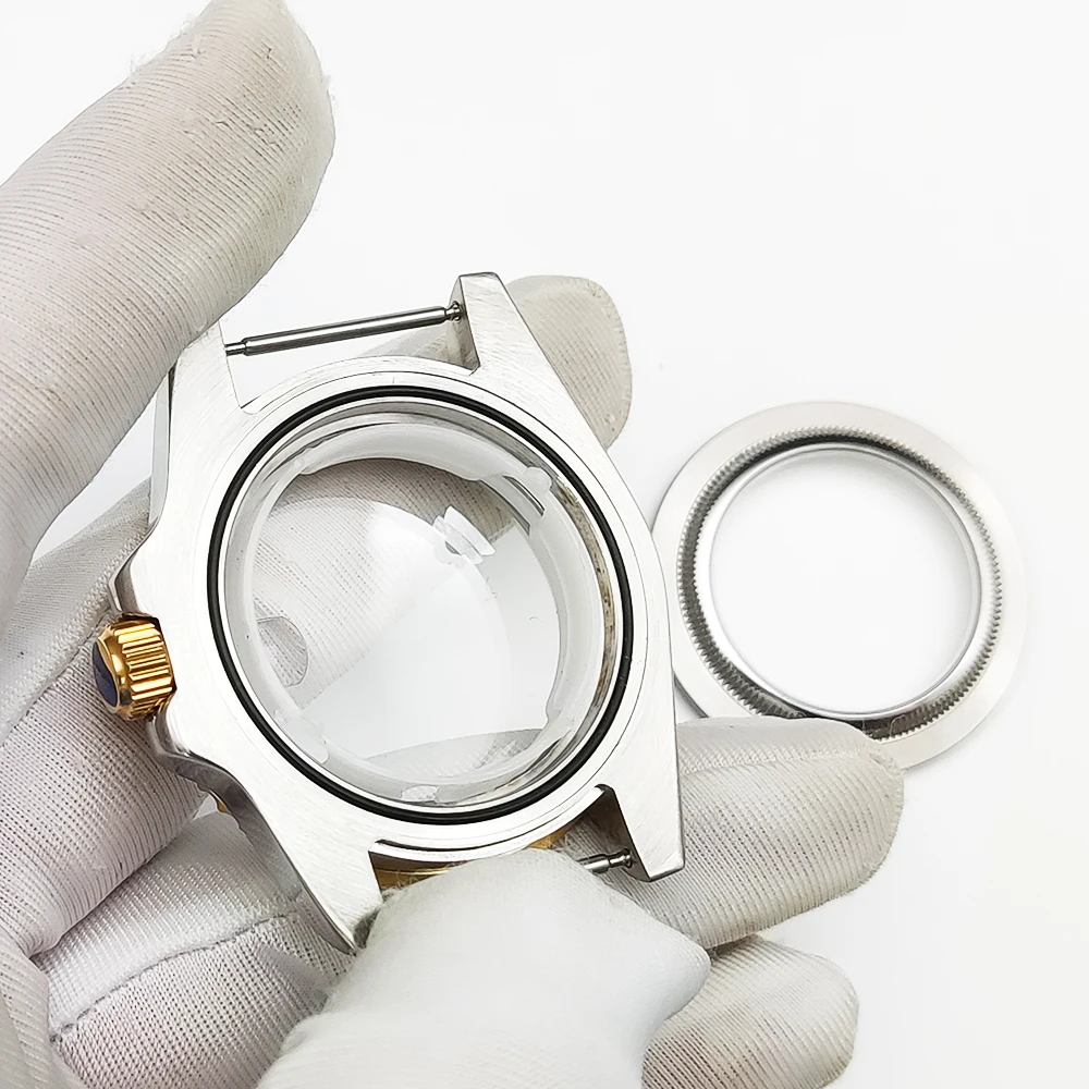 시계 케이스 스테인리스 스틸 골드 케이스, 8215, GD2813, GD3804, NH35, NH36, 무브먼트 시계 액세서리 세트, 수리 부품, 40mm