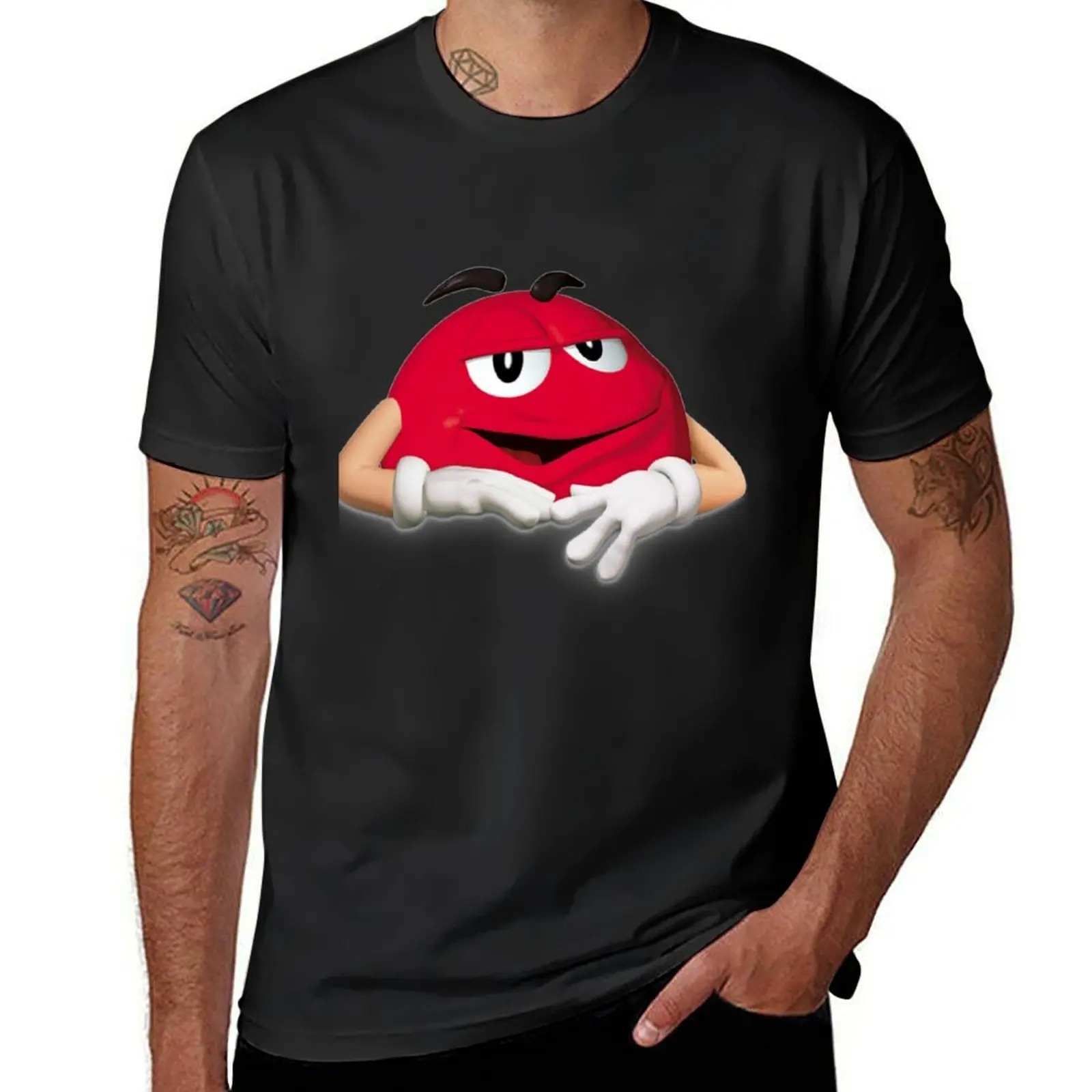 Funny candy red T-Shirt plus size tops oversizeds sublime summer tops black t-shirts for men