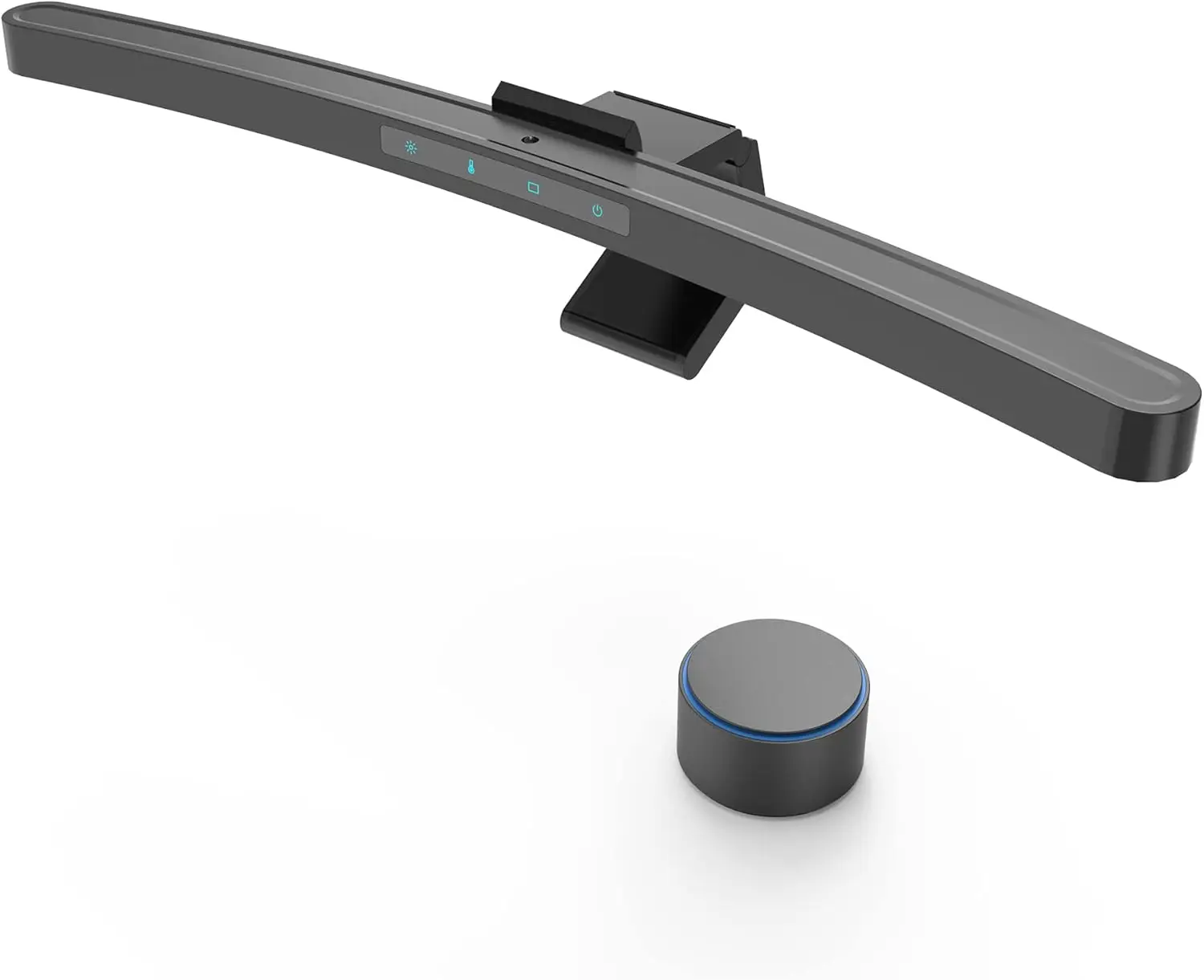 

Curved Monitor Light Bar with Wireless Remote, Auto-Dimming, Camera Base - No Screen Glare for All Screens