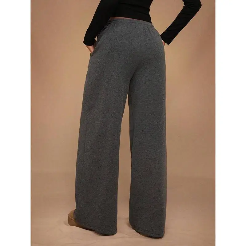 Autumn Winter Casual Loose Fit Elastic Waist Wide Leg Harlan Pants Neutral Style Other Material 100% Comfortable Harlan Pants