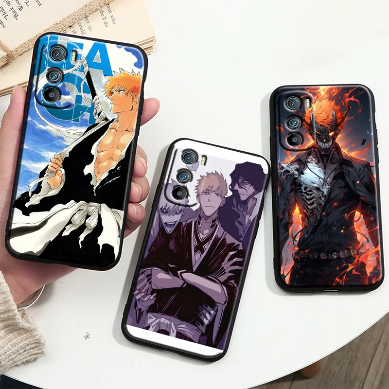 Anime BLEACH Tpu Silicone For OPPO A98 A96 A94 A74 A72 A57S A55 A53S A15S A16K A5 Black Cover