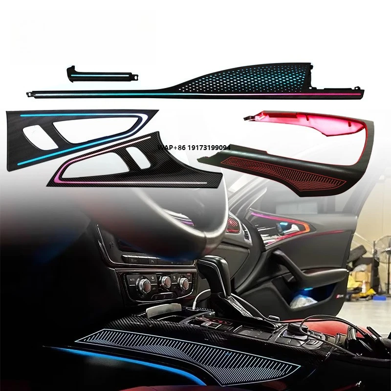 SJC Upgrade Car LED Ambient Lighting for A7 C7 2011-2018 Models Symphony-themed 64-color Ambient Light Trim Accessories