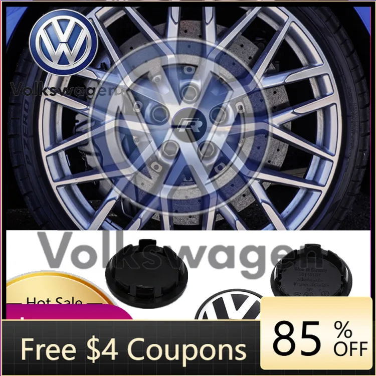 

Наклейки на колеса автомобиля 2026: Новые стильные эмблемы-наклейки для VOLKSWAGEN VW, 4 шт., 65 мм, и колпачки на ступицы 60 мм для Volkswagen