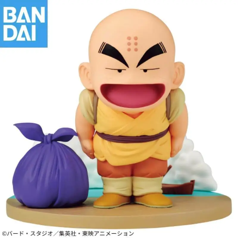 100% 오리지널 반다이 나무코 반프레스토 드래곤 볼 히스토리 박스 크릴린 데스크탑 장식품 PVC 애니메이션 피규어 모델 수집가 장난감 선물