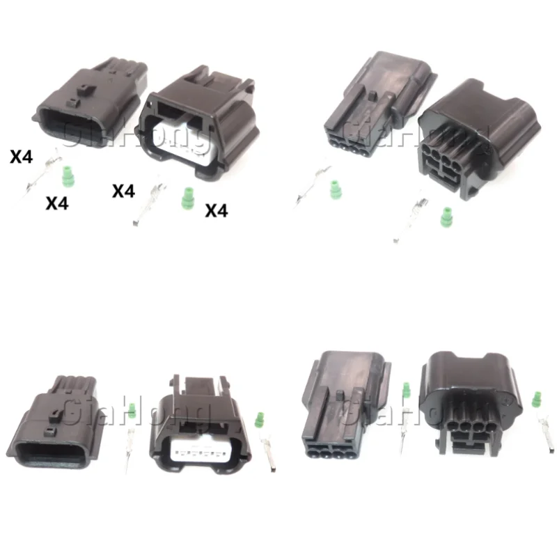 1 Set 4 Ways AC Assembly Parts 7282-8853-30 7283-8853-30 Car Intake Pressure Sensor Wire Socket Auto Air Flowmeter Wire Socket