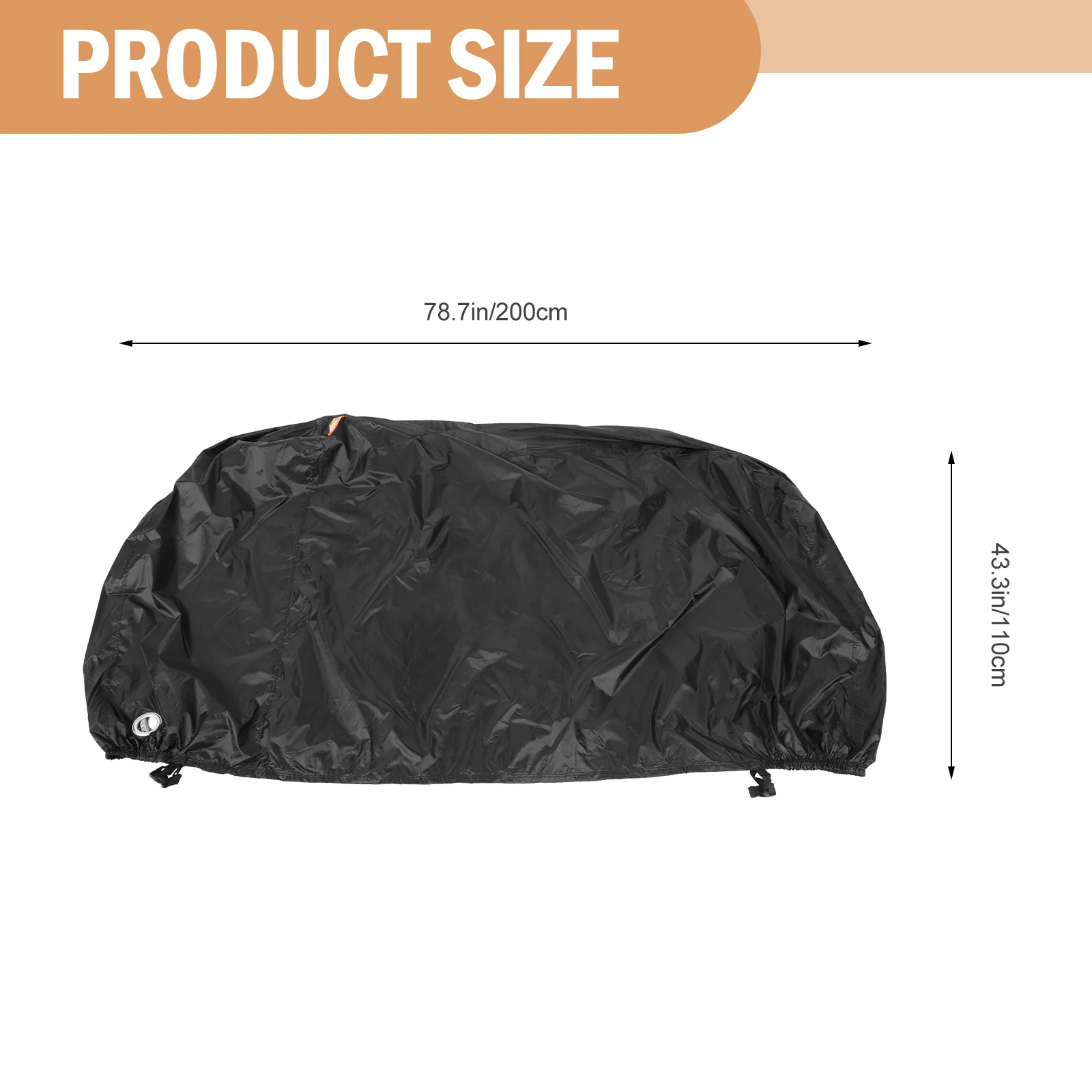 1 قطعة دراجة غطاء مقاوم للماء أكسفورد القماش الغبار المطر حماية الدراجة حامي مع ثقوب قفل مرونة أسفل المحمولة