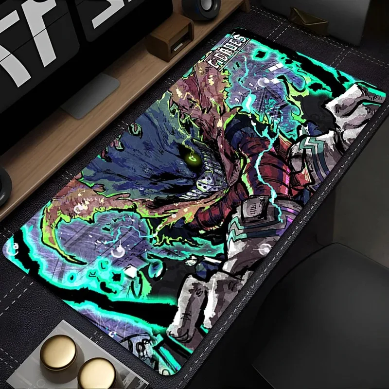 Midoriya Izuku بطلي الأكاديمية أنيمي ماوس الوسادة ألعاب الكمبيوتر خزانة لوحة المفاتيح حصيرة مكتبية مكتب الملحقات منصات الماوس الكبيرة 900x400 سنتيمتر