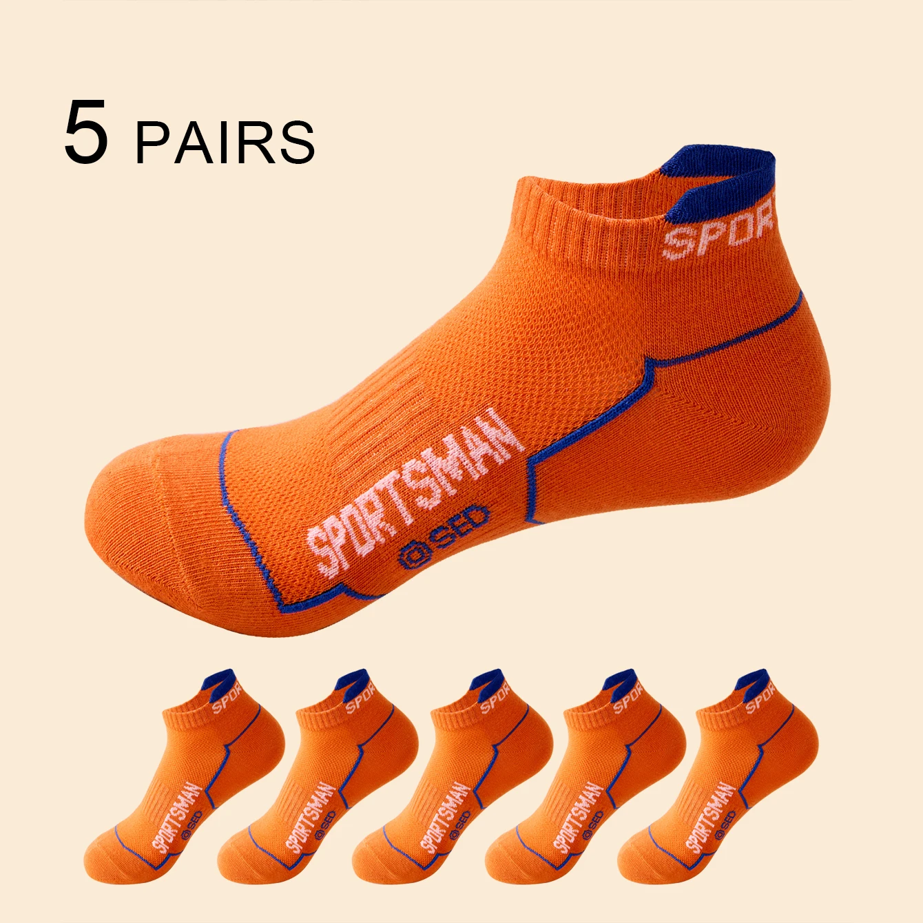 5 أزواج عالية الجودة الرجال الصيف الكاحل الجوارب امتصاص العرق مزيل الروائح الرجال عادية الجري الرياضة رقيقة الجوارب القصيرة للرجل 39-44