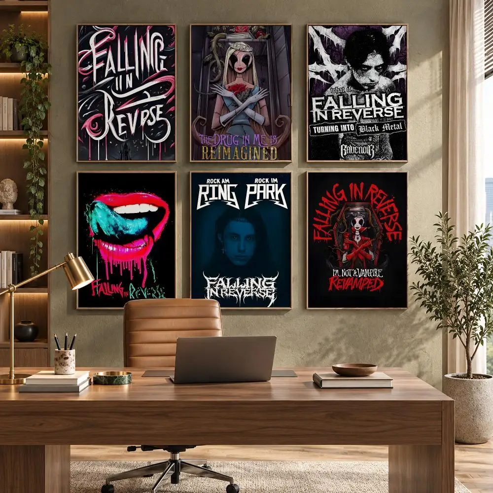 Banda F-Caring In R-Reverse Poster High-Quality Waterproof Wall Decal for Study, Living Room & Garage, Great Gift for Fans