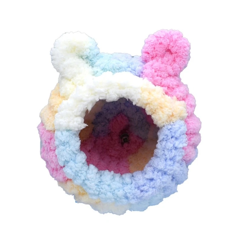 

Candy Color Small Pet Bed Winter Hamster Cage Animal Comfortable Plush Cage