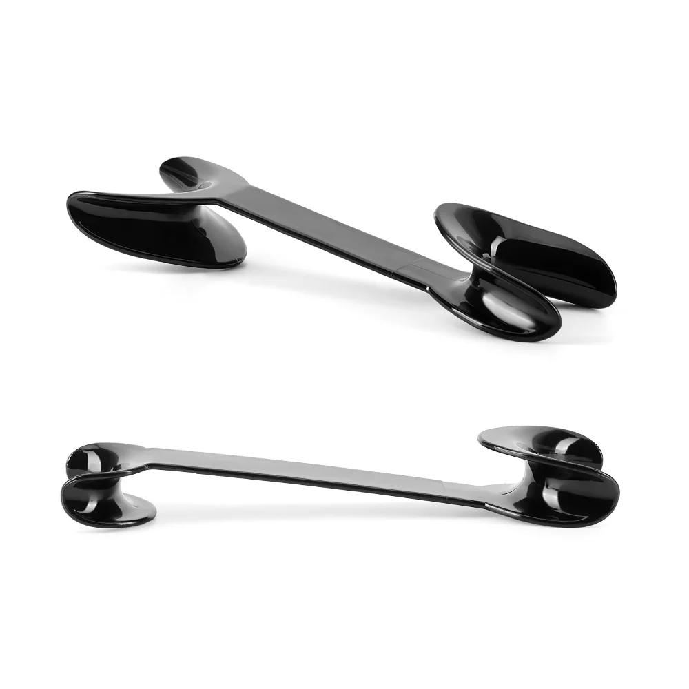 AZDENT 4pcs Black/Transparent T-Shape Mouth Double Head Retractor Mouth Opener Orthodontic Teeth Mouth Opener Dentist Tool