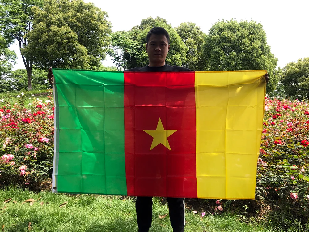 Bandera de Camerún en poliestireno para pared decorativa