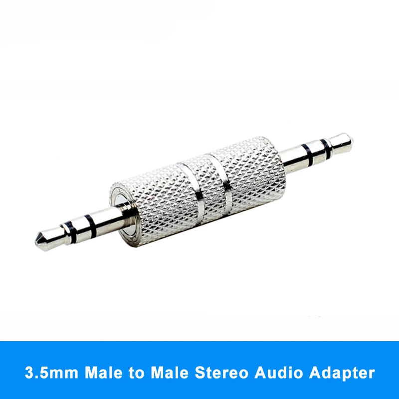 

3.5mm Male to Male Stereo Audio Adapter 3.5 Jack Headphone Coupler Professional for Bluetooth Car Audio AUX Connector