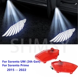 2Pcs Car Lights Accessories LED Auto Door Projector Ghost Shadow Courtesy Lamp For KIA Sorento UM Prime 2015 2016 2017 2018-2020