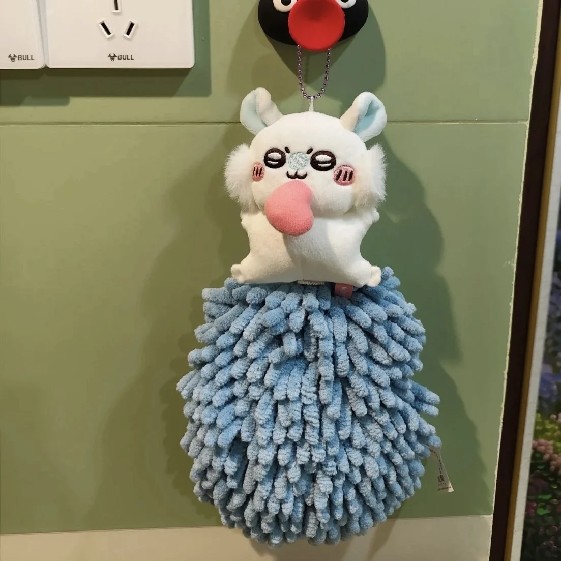 MINISO Chiikawa Momonga منديل لطيف الكرتون فتاة ماصة منديل الحمام المطبخ القماش رشاقته Kawaii الفتاة هدية