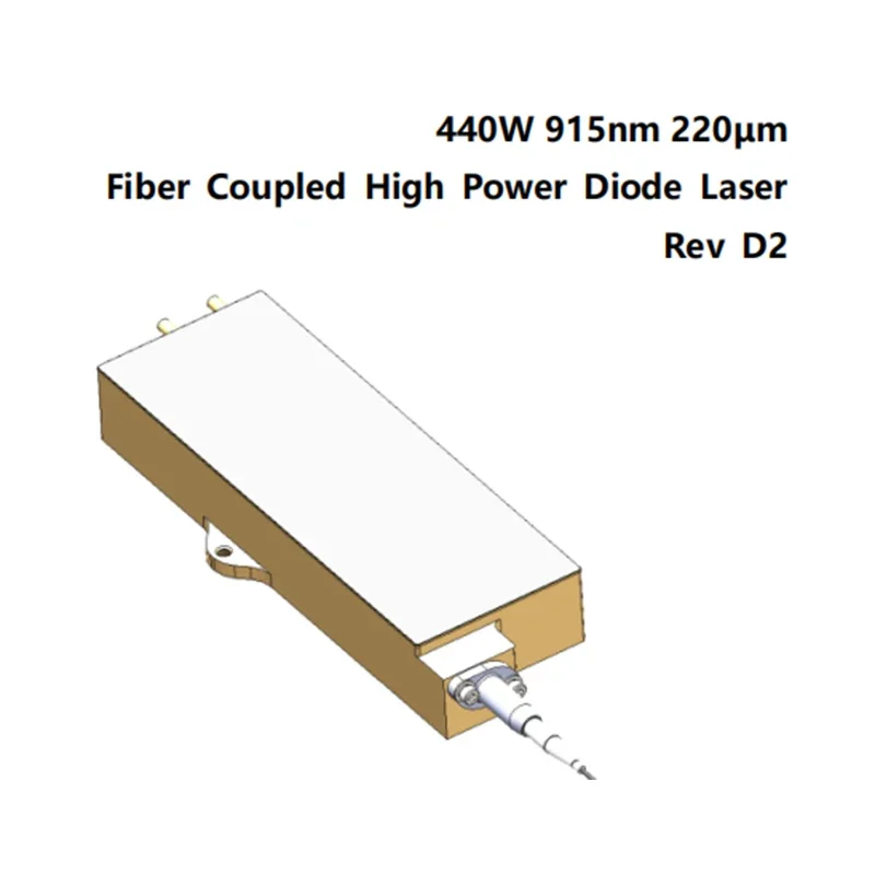 915nm Wavelength 80-440W Output High Power Direct Application Laser 105um Fiber-Coupled Diode Module Laser Pump Source Long