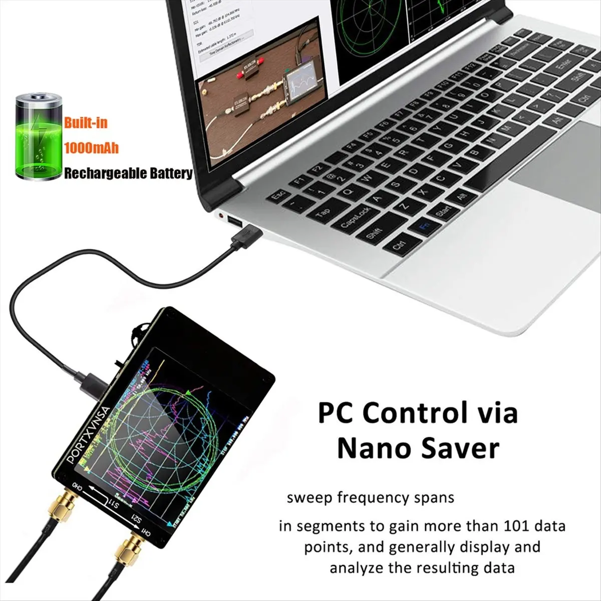 T702C-Upgraded Version Plus Vector Network Antenna Analyzer 50KHz-2.7GHz MF HF VHF UHF with 32G SD Card HOT
