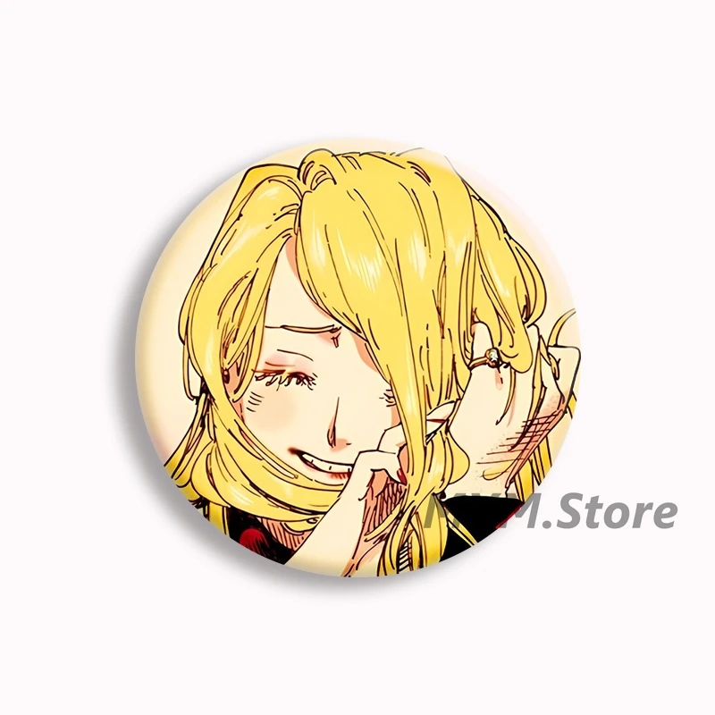 إيما مانغا الحجاب أنيمي لينة زر دبوس الكرتون بروش شارة حقيبة الملحقات ديكور المشجعين جمع الهدايا