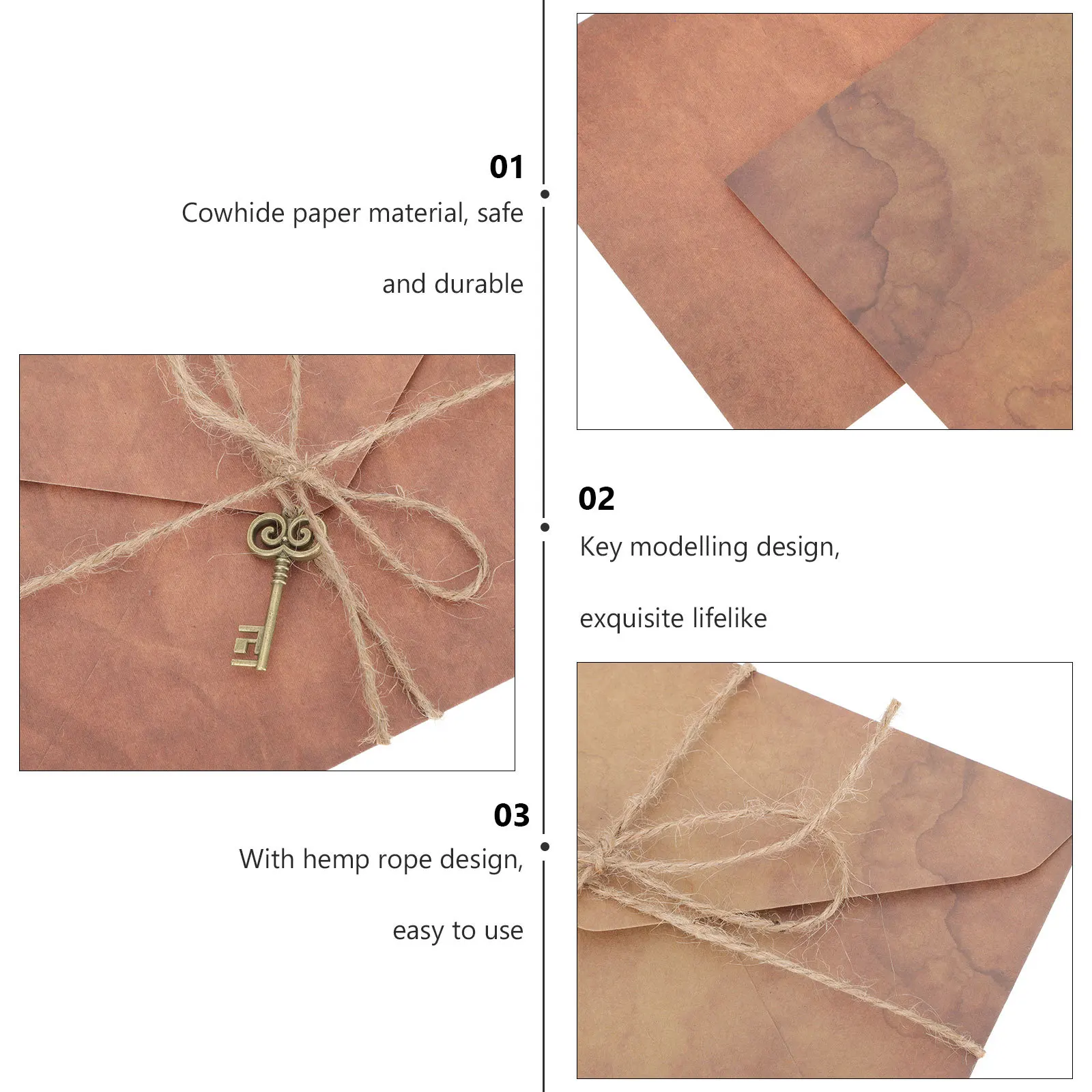 

2 set Retro Stationery Set Vintage Envelopes Letter Paper For Valentine'S Day Festival Greeting Writing Kit Household Printing