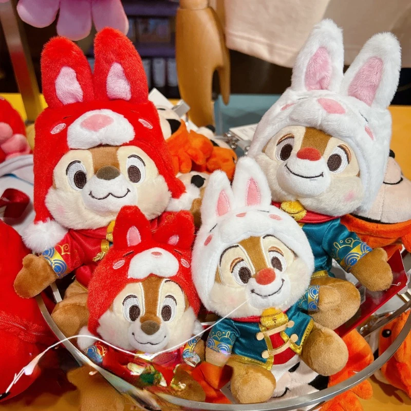 

Original Disney Chip Dale Cartoon Plush Doll Keychain Backpack Pendant Fans Collection Children's Birthday Christmas Presents