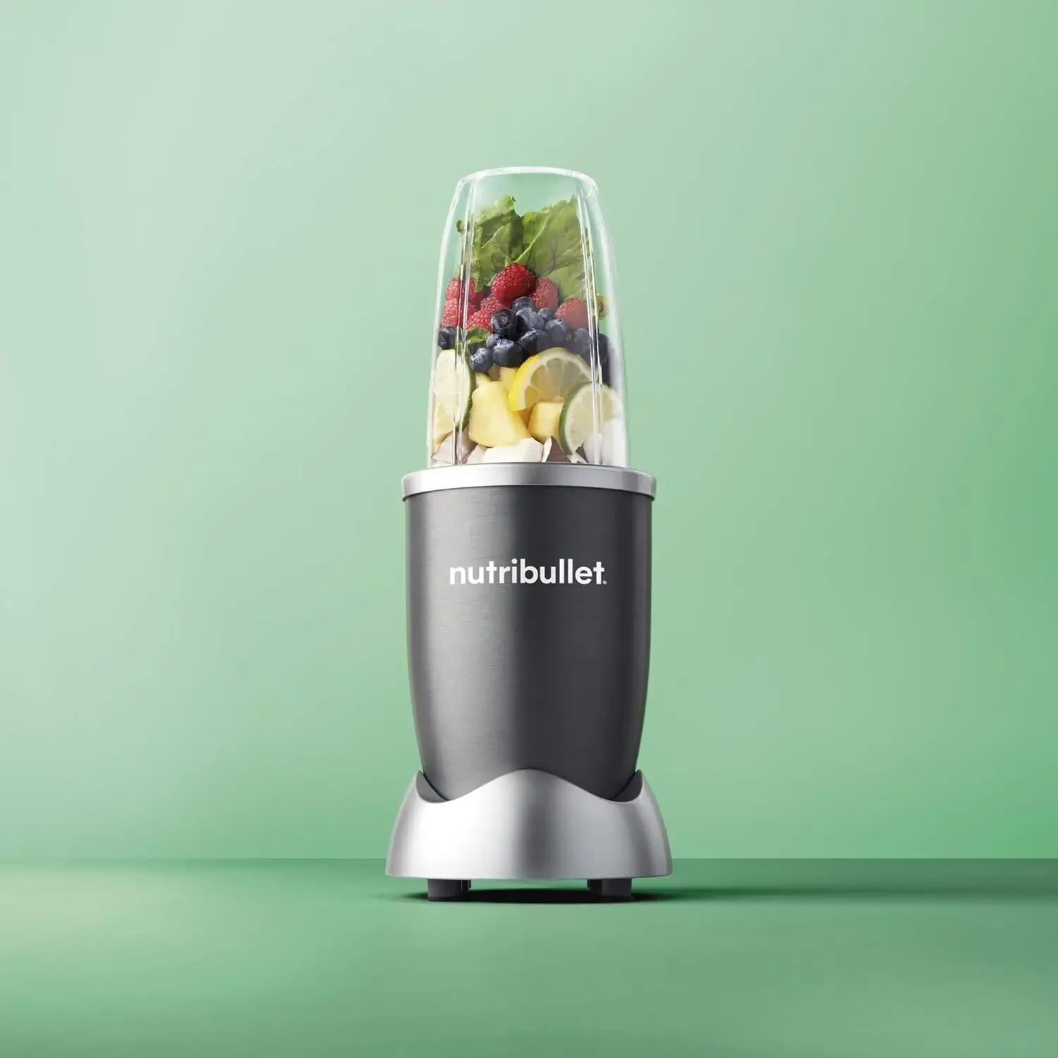 NEW Bullet NutriBullet 600W เครื่องปั่นสมูทตี้ 8 ชิ้น - สีเทา - NBR0802