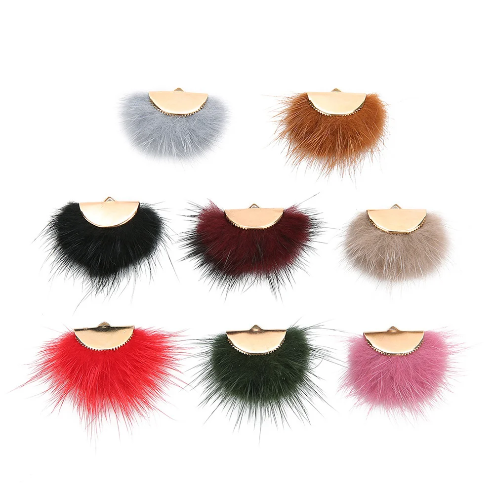 5 قطعة مروحة الشعر على شكل القرط قلادة DIY زخرفة الزينة للإناث قلادة سوار صنع المجوهرات #3