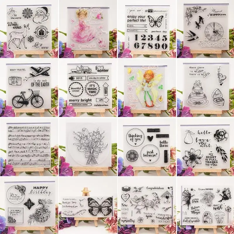 

50LB Clear Silicone Stamp Music Score Pattern for Creative Seal Photo Album Decorativ