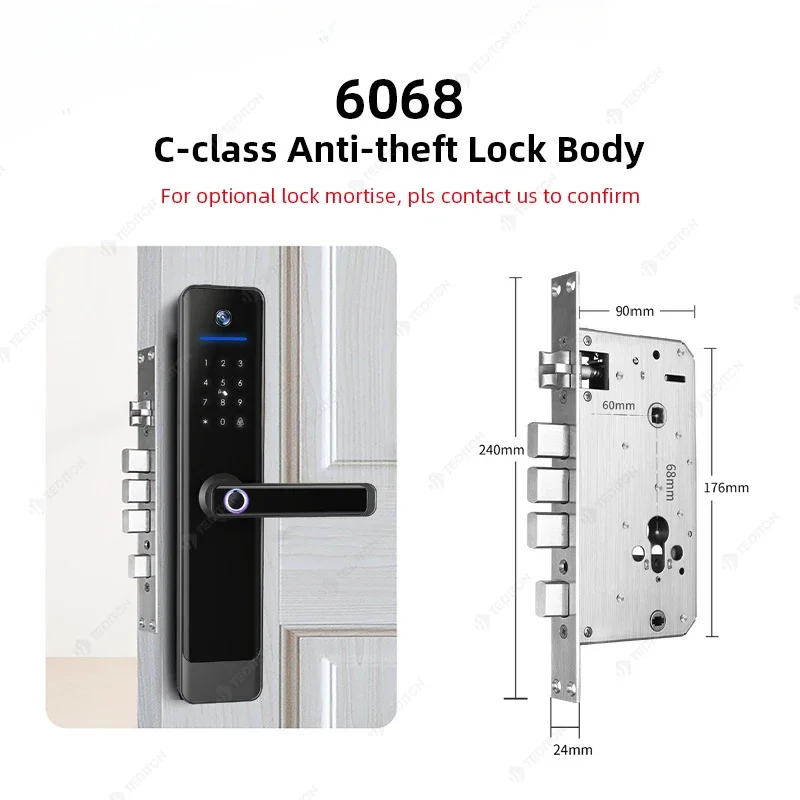 cerradura inteligente tuya app keyless entry smart locks for front door homekit fechadura fingerprint door lock with camera