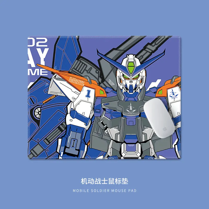 Hochauflösendes Cartoon-Anime-Mobile-Krieger-Gundam-Leder-Mauspad, kleines Notebook-Tastatur-Gaming-Tischmatte, cooles Anime-Design für Männer