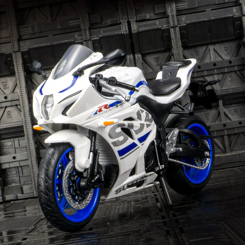 1:12 Suzuki GSX-R1000 Motorfiets Speelgoed Modellen Auto Diecast Legering Schokabsorptie Schuifmotoren Ornament Cadeaus voor Kinderen Verjaardag