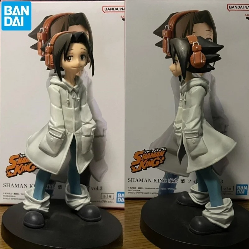 

New Original Bandai Anime BP Figure Shaman King 14cm Yoh Asakura Vol.3 Action Figure Collectible Model Toys For Kids Xmas Gifts