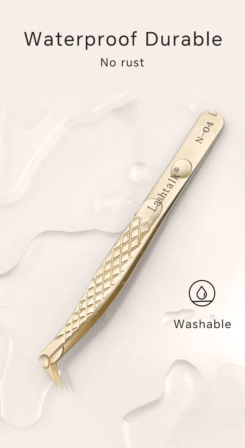 Lashtalk Wimpernverlängerungspinzette, Make-up-Tools aus Nagaraku, Edelstahl, nicht magnetisches Volumen, gefälschte Wimpern, Zubehör, präzise – Detail 12