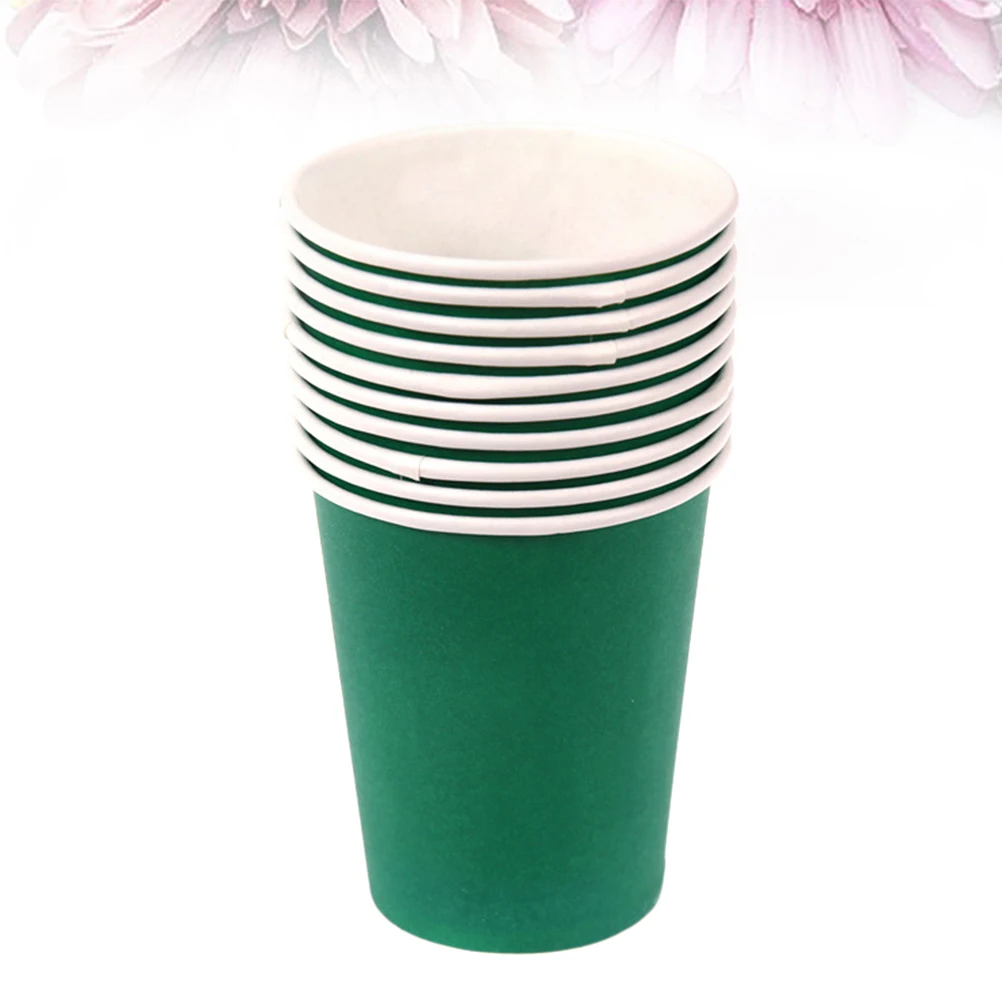 100개 다채로운 종이컵 DIY 공예용 두꺼운 어린이 미술 활동 재료 안전 친환경 파티컵 장식