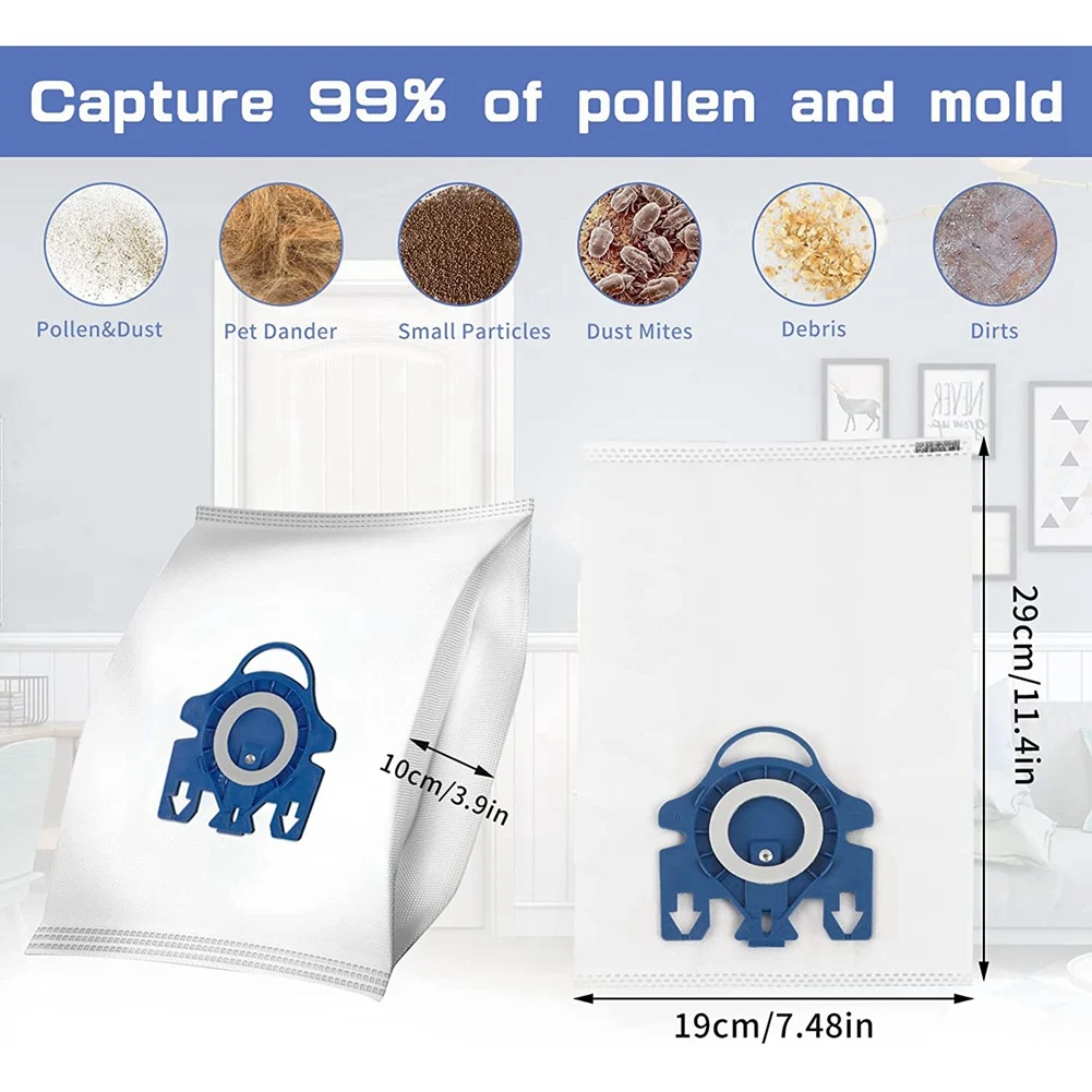 3d Efficiëntie Stofzak Voor Miele Gn Vacuüm 9917730 Hyclean Hoover Zakken, 2 Tabletten Lucht Schoon En 2 Tabletten Motor Filter