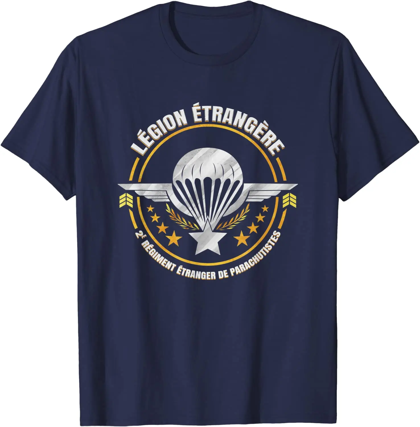 Legion Etrangere 2nd Regiment Etranger De Parachutistes T-Shirt Short Sleeve Casual Cotton O-Neck Men T Shirts