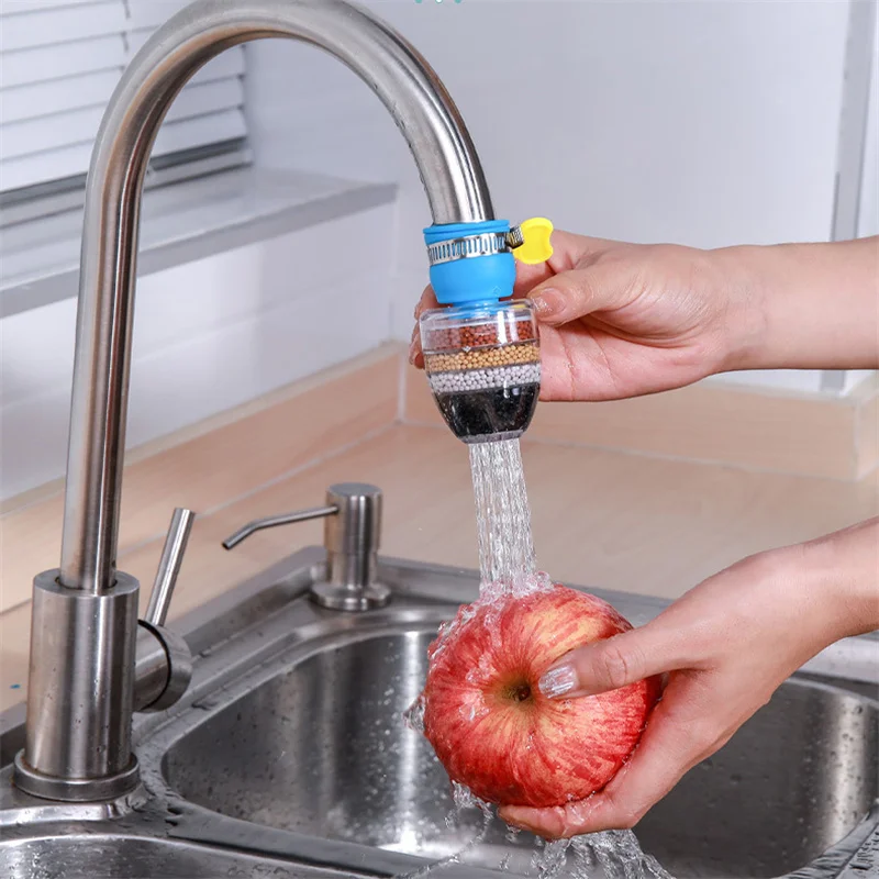 6-layers Water Filter Tap Purifier Medical Stone Coconut Charcoal Nozzle for Faucet Kitchen Accesories Mixer Aerator Bathroom