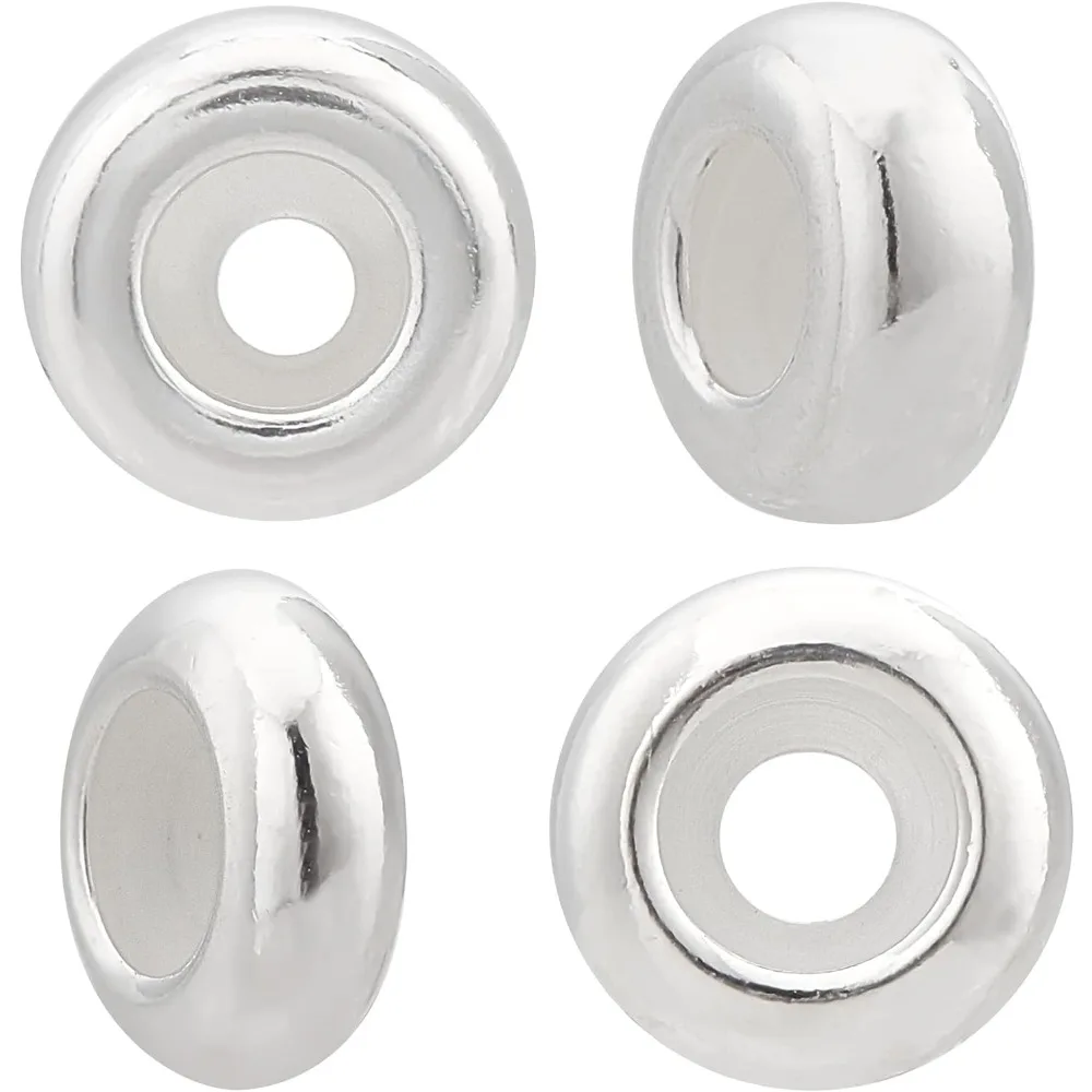 

Stainless Steel Stopper Beads Silicone Slider Beads Clip Stopper Charms