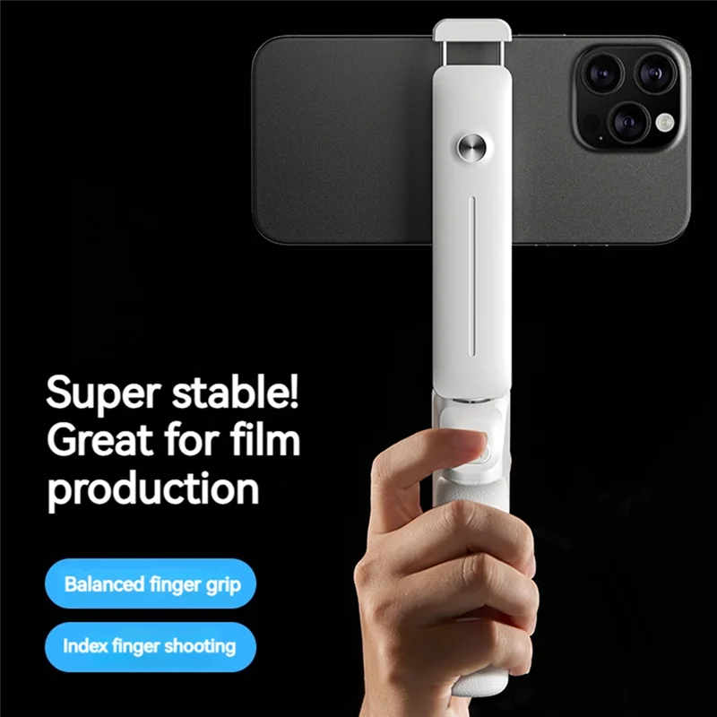 ABGI-Pocket-Sized Foldable Mini Selfie Stick Ultra Portable Scalable Anti-Shake Wide Compatible Clip For Travel