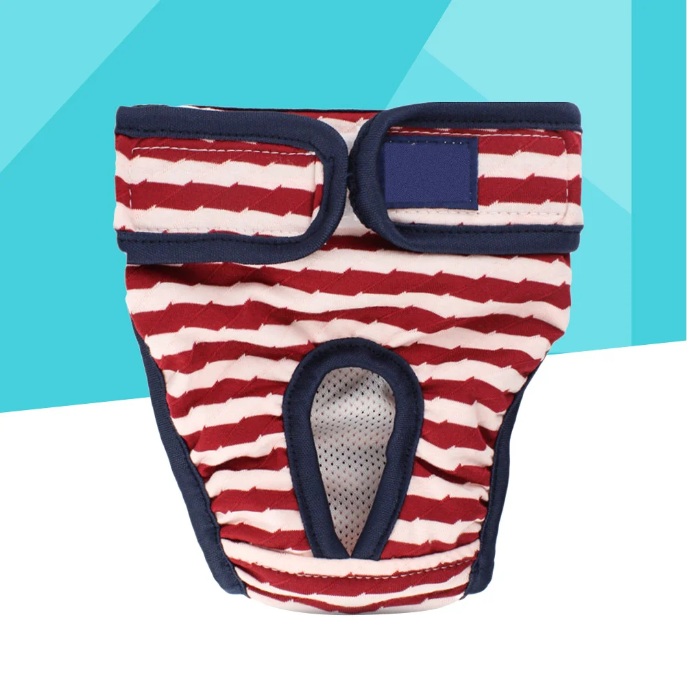 

1pc Pet Physiological Pants Washable Reusable Dog Diaper For Female Dogs In Heat Incontinence Puppy Sanitary Pants For