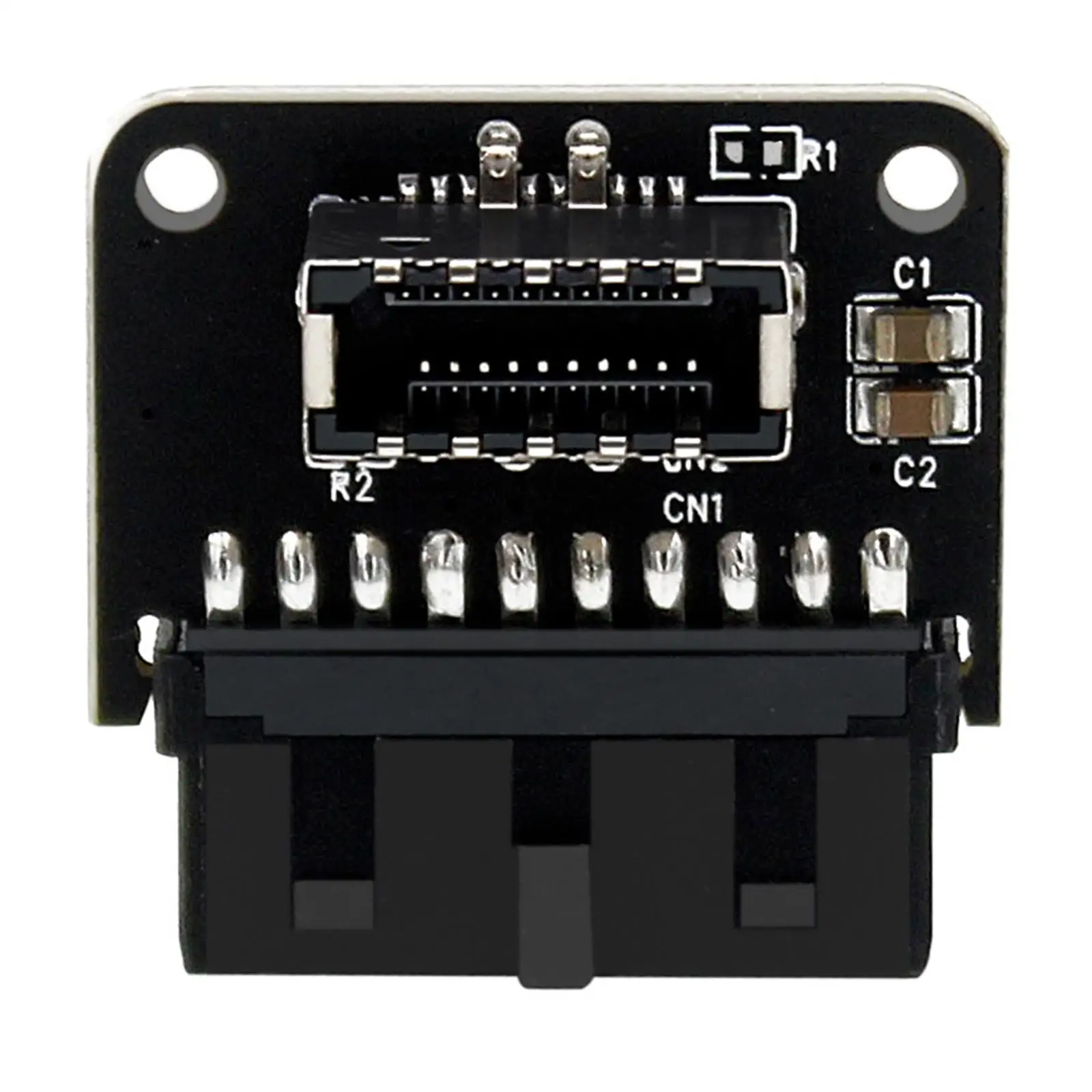 USB3.0 19P/20P to Type-C Plug-in Port 90 Degree Adapter Computer Motherboard Extension Adapter Adapter Mainboard for PC Supply