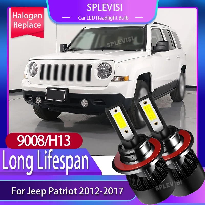 

Super White Headlight Light Bulb New Upgrade LED Brighter than Halogen Replace For Jeep Patriot 2012 2013 2014 2015 2016 2017