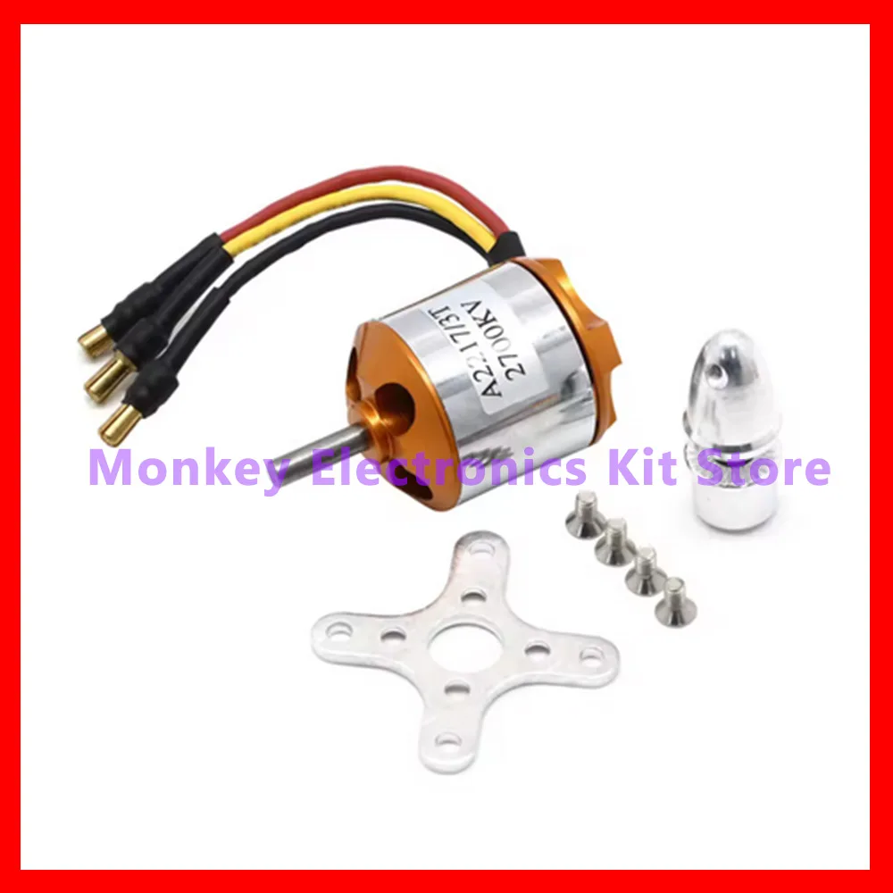 1pcs A2212 930KV 1000KV 1400KV 2200KV 2450KV 2700KV Brushless Outrunner Motor for RC Airplane Fixed-Wing Multirotor Drones